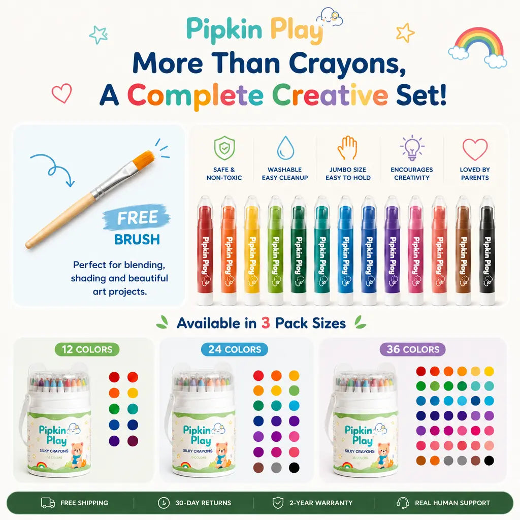 Pipkin Play™ Washable Twist Crayons