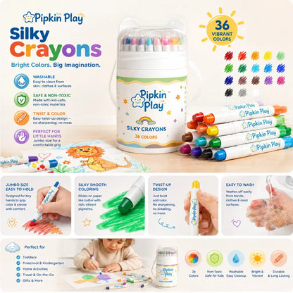 Pipkin Play™ Washable Twist Crayons